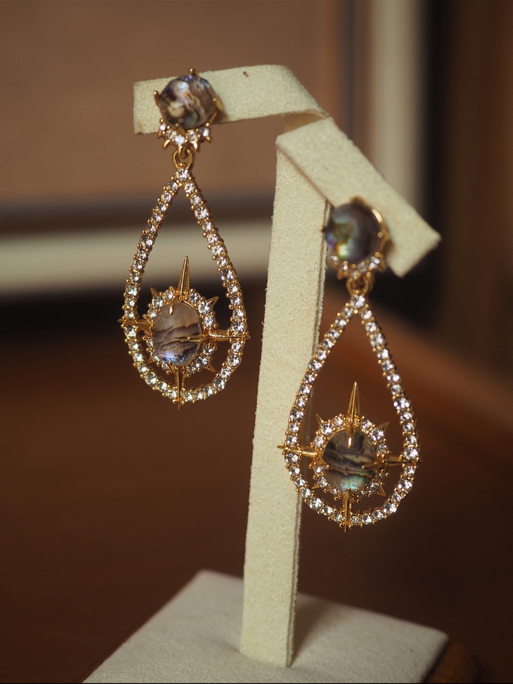 Alexis Bittar Crystal Teardrop Dangle Earrings